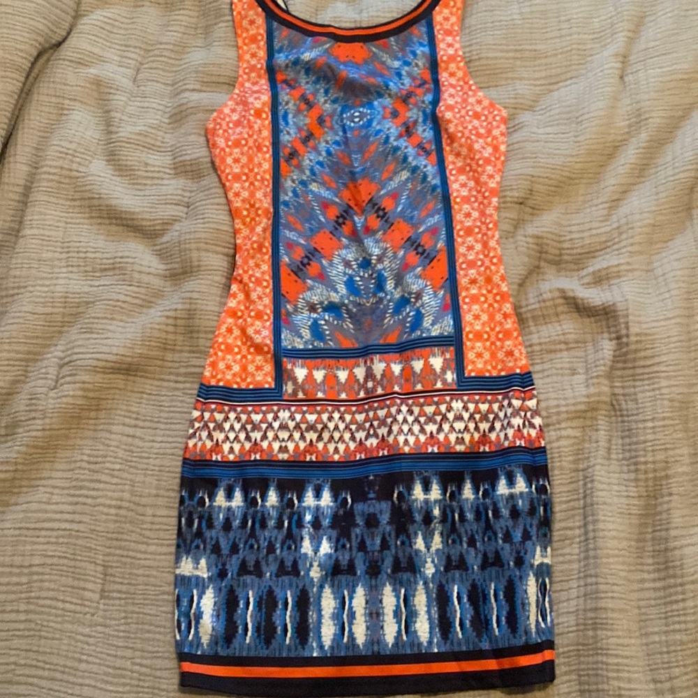 Multicolor mini dress